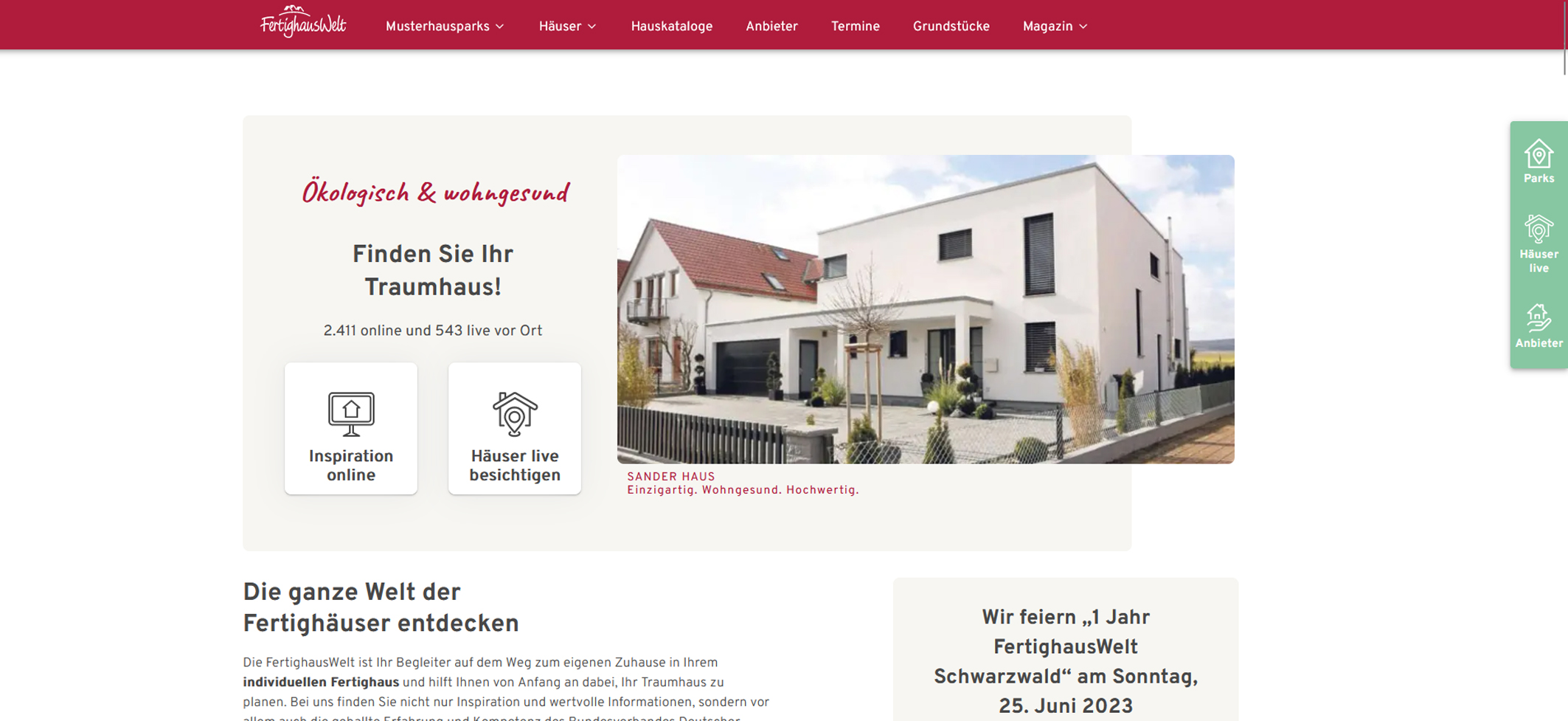 Relaunch: FertighausWelt.de ist jetzt komplett neu und noch nutzerfreundlicher